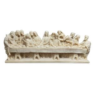 The Last Supper Resin 3D Statue Religious Apostle Jesus Holy Christian Decor 12"